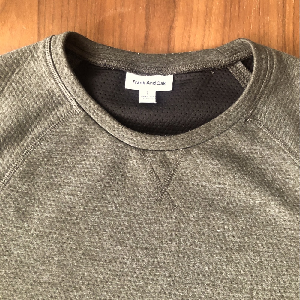 Frank And Oak Insulated Seeatshirt Size S Green Unisex - Picture 6 of 8